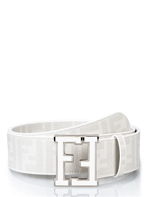 fake all white fendi belt|Fendi belt white and grey.